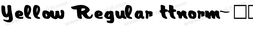 Yellow Regular ttnorm字体转换